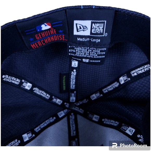 Tampa Bay Devil Rays Autographed Hat M/L New Era True Fitted Originators READ - Picture 10 of 10